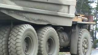 BIG Dual Axle Dart Mining Truck Climbing Up Grade With Load [upl. by Ekle]