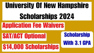 USA University Application Fee Waiver  SATACT Optional  14000 Scholarship  31 GPA Scholarship [upl. by Eniamzaj]