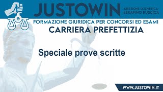 Carriera Prefettizia  Speciale prove scritte [upl. by Lanor]