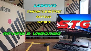 Lenovo  ThinkCentre M70a Gen 3  Unbox  Review [upl. by Lenahtan]