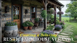 Charming Rustic Farmhouse Veranda Design Ideas [upl. by Tito]