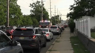 Heavy Q amp Airhorn Kearny NJ Fire Department Engine 4 Responding [upl. by Ovida517]