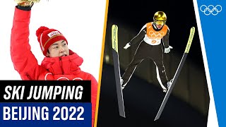 The BEST ski jumping moments of Beijing 2022 🥇❄️ [upl. by Inavoj]