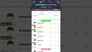 MARCC Vs RSK Mera My 11 Circle Team cricket ipl fancode trending shorts video reels love [upl. by Annohsat]