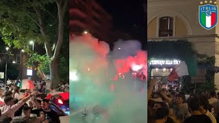 Italy Fans Celebrate After Winning Against Belgium And Reaching The SemiFinal of the EUROS [upl. by Nesiaj]