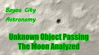 Unknown Object Passing Moon 9262015 ANALYZED Skyscanner 100mm [upl. by Drucill]