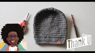 How to Crochet a Basic Slouchy Beanie [upl. by Nahsrad]