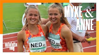 Estafette Vlog 4 Anne en Myke van de Wiel trainen voor Zevenkamp  Meerkamp  Hardlopen [upl. by Monson]