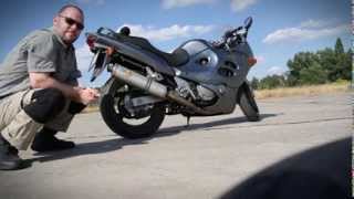 Suzuki GSX750F with LeoVince Exhaust  High Quality Audio [upl. by Jarib]