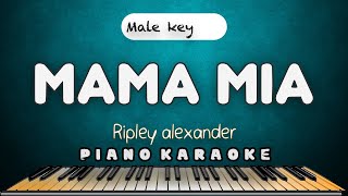 MAMA MIA  Abba  MALE KEY PIANO HQ KARAOKE VERSION [upl. by Merci227]