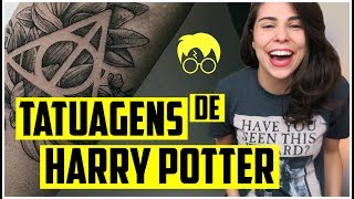 COMENTANDO TATUAGENS DE HARRY POTTER [upl. by Shep474]