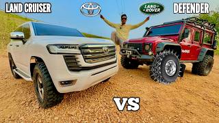 RC Defender Vs RC New Toyota Landcruiser Offroad Testing  Chatpat toy TV [upl. by Ynoble]