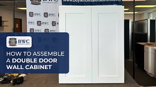 Assemble a Double Door Wall Cabinet  RTA Cabinet Assembly [upl. by Rhodie975]