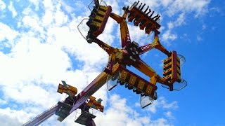 LOOP ZONE off ride  Fête foraine Caen2017 [upl. by Eladnek]