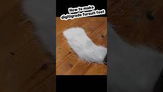 How I make digitigrade fursuit feet paws fursuitmaker fursuit fursuitpaws tutorial howto [upl. by Salchunas482]