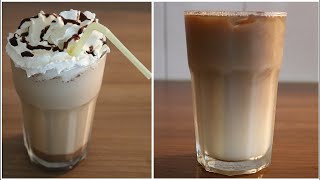 2x IJskoffie Caramel Macchiato amp Mocha Frappuccino maken [upl. by Cairns]