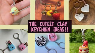 The CUTEST Clay Keychain Ideas  Todays Trends [upl. by Allecram]