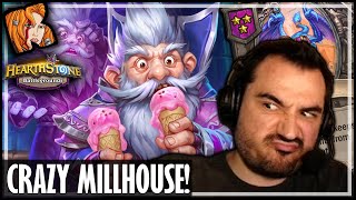 A CRAZY MILLHOUSE SPECIAL  Hearthstone Battlegrounds [upl. by Aubrey559]