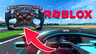 Playing Roblox BUT With A FORMULA 1 Steering Wheel [upl. by Etteniuq]