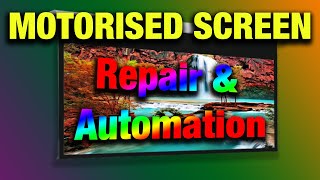 Motorised Projector Screen Repair and Modification for Automation [upl. by Alyhs]