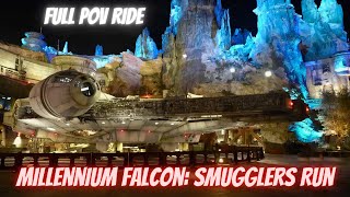 Millennium Falcon Smugglers Run  POV Ride Experience at Disneys Hollywood Studios [upl. by Linell]