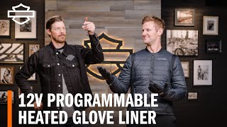 HarleyDavidson 12V Programmable Heated Motorcycle Glove Liner Overview [upl. by Rohclem]