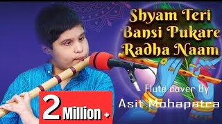 Shyam Teri Bansi Pukare Radha Naam  Asit Mohapatra  Flute cover  Instrumental version [upl. by Inoj420]