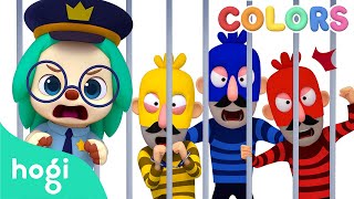 🚔 Learn Colors with Police Car and Thief｜Colors for Kids｜Hogi Colors｜Hogi Pinkfong [upl. by Ahsok83]