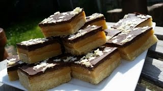 Millionaire Shortbread aka Caramel Shortbread  Delicious amp Easy [upl. by Landmeier]