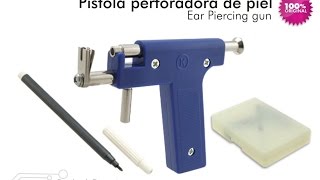 Pistola Ear Piercing Gun para perforar Orejas Ombligo aretes pendientes  aPreciosdeRemate [upl. by Loseff31]