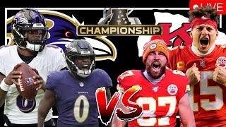 AFC CHAMPIONSHIP GAME RAVENS VS CHIEFS LIVE [upl. by Oakley]