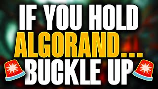 🚨ALGORAND ALGO🚨IF YOU ARE HOLDING ALGO BUCKLE UP NOW [upl. by Sylirama]