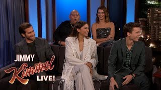 SpiderMan Cast on Spoilers amp Avengers Endgame [upl. by Aihsitan]