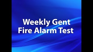 Weekly Gent Fire Alarm Test 1 [upl. by Jerold]