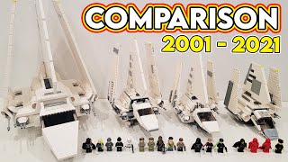 LEGO Star Wars Imperial Shuttle Comparison 2001  2021 [upl. by Cheria]