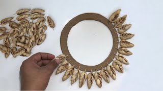 Beautiful Pista Shells Crafts Wall Hanging  DIY Wall Decor [upl. by Eenahpets]