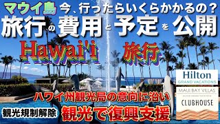 2023年12月【ハワイ旅行 年末はマウイ島に行きます／ハワイ州観光局の意向に沿い】今行ったらいくら掛かるの？費用と予定を公開！観光で復興支援ハワイハワイ旅行ハワイアン航空JALANA [upl. by Schoening632]