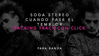 Soda Stereo  Cuando pase el temblor Backing track de teclados y percusión DEMO [upl. by Aihsikal876]