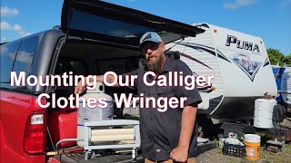 Mounting our Calliger Clothes Wringer [upl. by Adara]