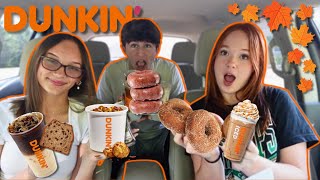 DUNKIN FALL MENU REVIEW [upl. by Brinn]