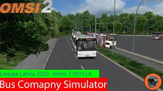 Omsi 2 Liepja Latvia 2020 multiple routes  Bus Company Simulator Addon Multiplayer [upl. by Namaan]