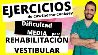 ➡️ 4 Ejercicios de REHABILITACIÓN VESTIBULAR intermedios ✅ para hacer en casa [upl. by Assirralc]