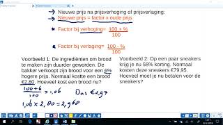 nieuwe prijs bij verhoging of verlaging [upl. by Garzon]