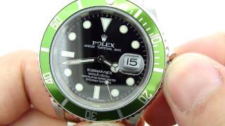 Rolex Submariner 50th Anniversary Kermit Green Bezel HandsOn [upl. by Paugh587]