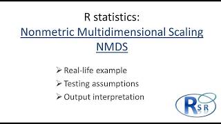 R  Nonmetric Multidimensional scaling NMDS [upl. by Rossy]