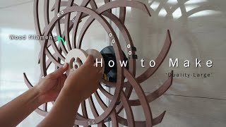 Making DIY Wall Art Craft with 3D Printer DualityL Kinetic Art [upl. by Aron509]