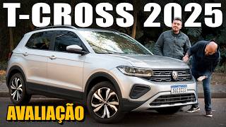 NOVO Volkswagen TCross 200 TSI 2025 AVALIAÇÃO COMPLETA Mudou mesmo Continua bom [upl. by Ardy]