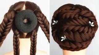 Achieve dream bridal hairstyles with these simple steps  simple open hairstyle  Hair Styler [upl. by Ardnassela]