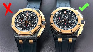 How to Spot Fake Watches  Audemars Piguet Royal Oak Offshore [upl. by Naffets]