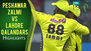 PSL 2017 Match 6 Peshawar Zalmi v Lahore Qalandars Highlights [upl. by Airotal]